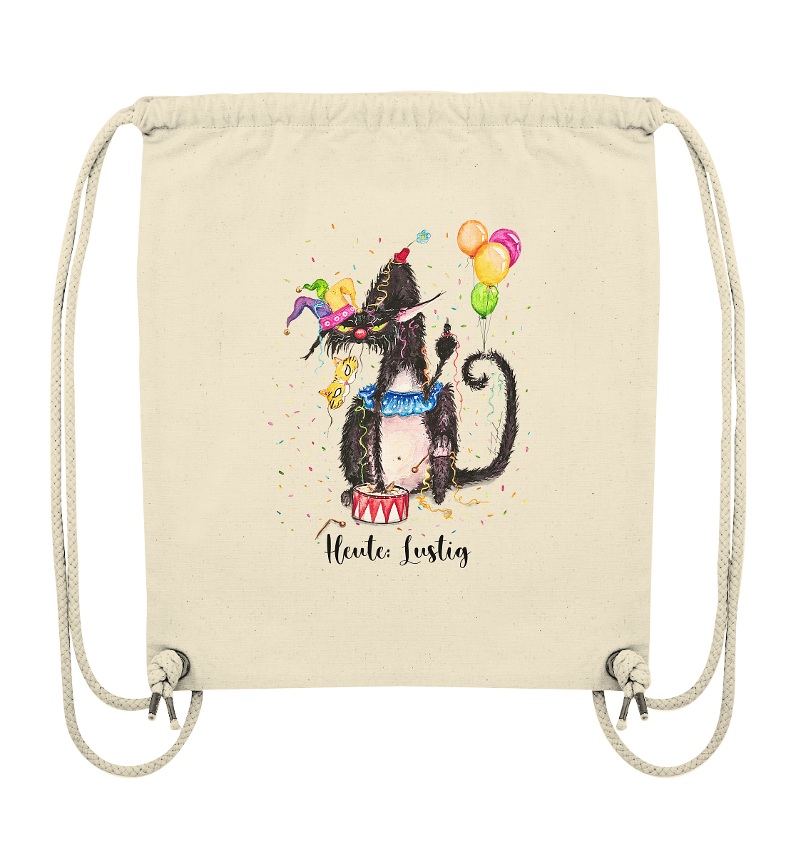 Lustige F*U-Cat  - Organic Gym-Bag