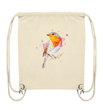 Lade das Bild in den Galerie-Viewer, Buntes Rotkehlchen - Organic Gym-Bag
