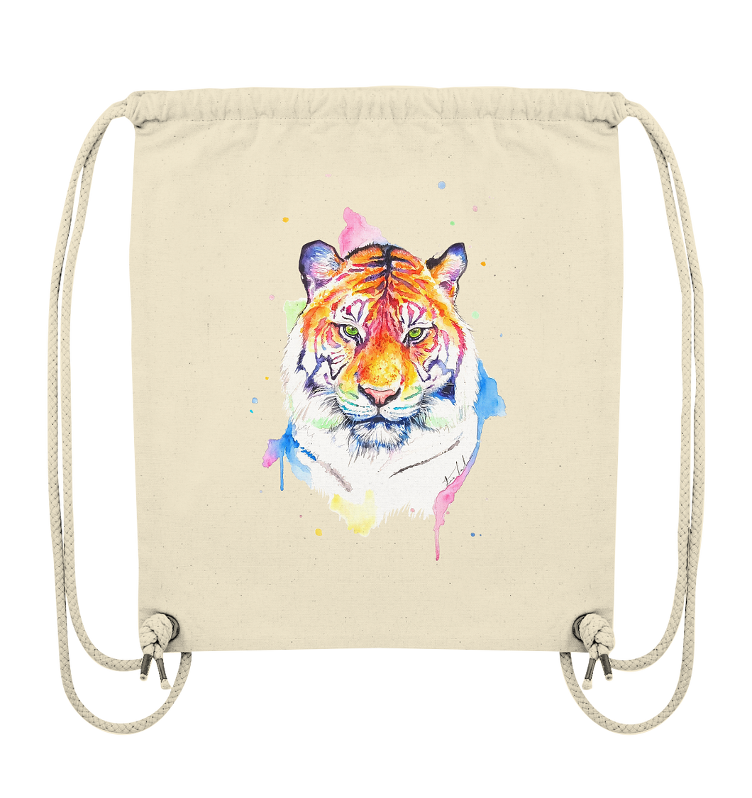 Bunter Tiger - Organic Gym-Bag