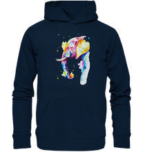 Lade das Bild in den Galerie-Viewer, Bunter Elefant - Organic Hoodie
