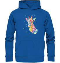 Lade das Bild in den Galerie-Viewer, Bunte Giraffe - Organic Hoodie
