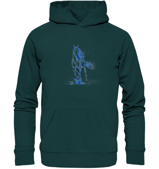 Blaues Einhorn - Organic Hoodie