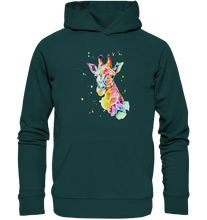 Lade das Bild in den Galerie-Viewer, Bunte Giraffe - Organic Hoodie
