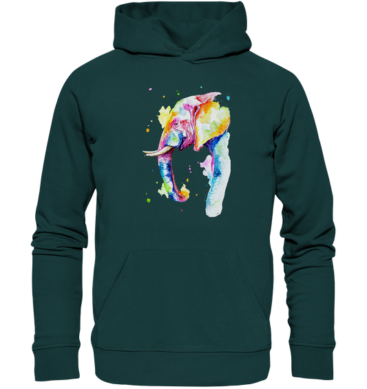 Bunter Elefant - Organic Hoodie