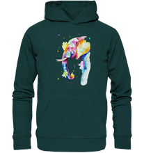 Lade das Bild in den Galerie-Viewer, Bunter Elefant - Organic Hoodie
