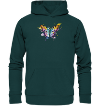 Lade das Bild in den Galerie-Viewer, Bunter Schmetterling - Organic Hoodie
