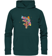 Lade das Bild in den Galerie-Viewer, Buntes Chamäleon  - Organic Hoodie
