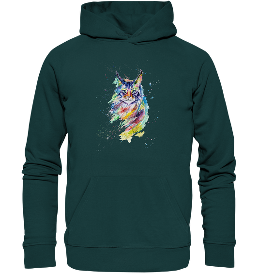 Bunte Katze - Organic Hoodie