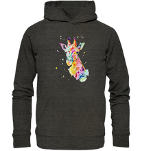 Lade das Bild in den Galerie-Viewer, Bunte Giraffe - Organic Hoodie
