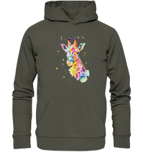 Lade das Bild in den Galerie-Viewer, Bunte Giraffe - Organic Hoodie
