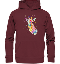 Lade das Bild in den Galerie-Viewer, Bunte Giraffe - Organic Hoodie
