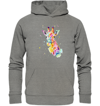 Lade das Bild in den Galerie-Viewer, Bunte Giraffe - Organic Hoodie
