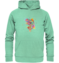 Lade das Bild in den Galerie-Viewer, Buntes Chamäleon  - Organic Hoodie
