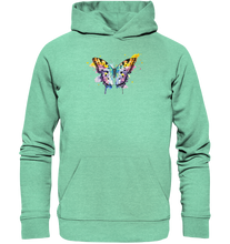 Lade das Bild in den Galerie-Viewer, Bunter Schmetterling - Organic Hoodie
