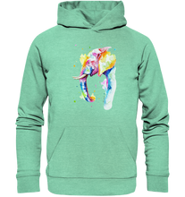 Lade das Bild in den Galerie-Viewer, Bunter Elefant - Organic Hoodie
