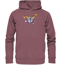 Lade das Bild in den Galerie-Viewer, Bunter Schmetterling - Organic Hoodie
