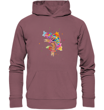 Lade das Bild in den Galerie-Viewer, Buntes Chamäleon  - Organic Hoodie
