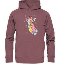 Lade das Bild in den Galerie-Viewer, Bunte Giraffe - Organic Hoodie
