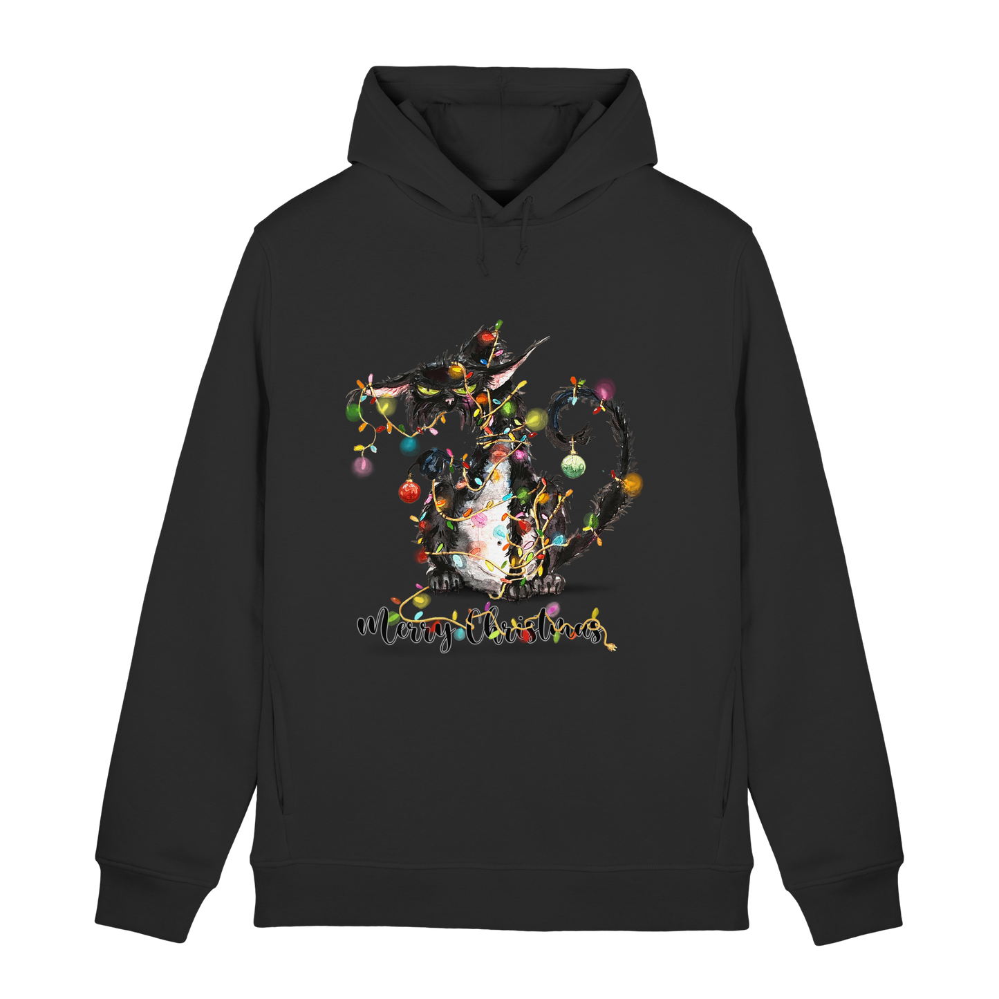 F*U-Cat - Merry Christmas - Organic Hoodie B&C