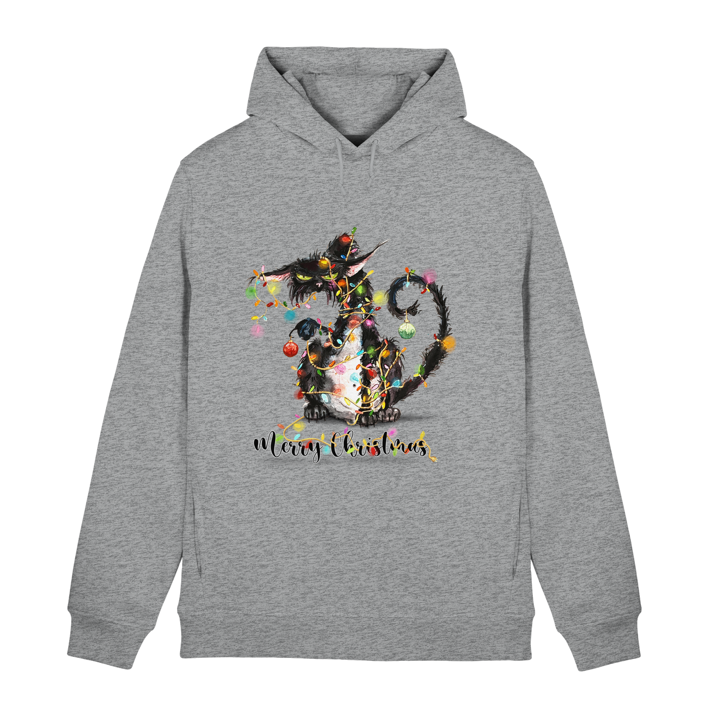 F*U-Cat - Merry Christmas - Organic Hoodie B&C