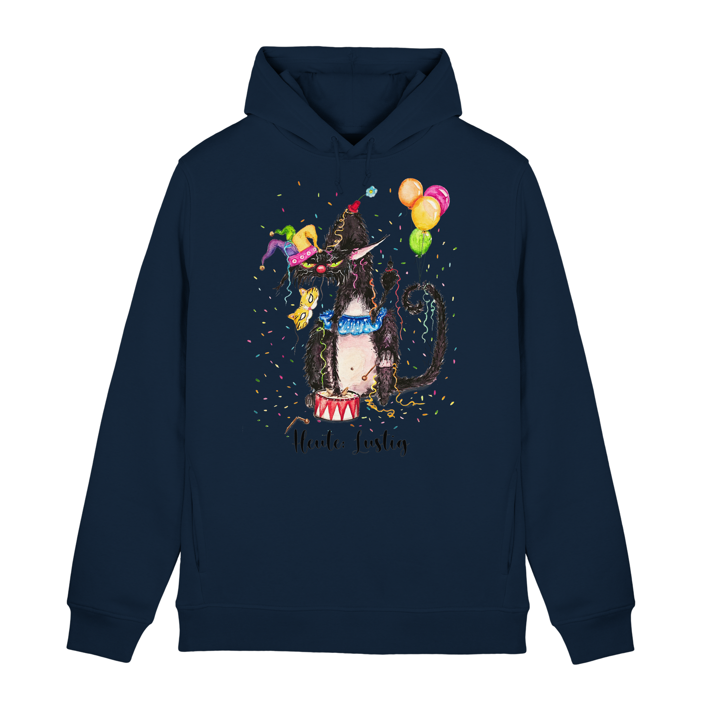 Lustige F*U-Cat  - Organic Hoodie B&C