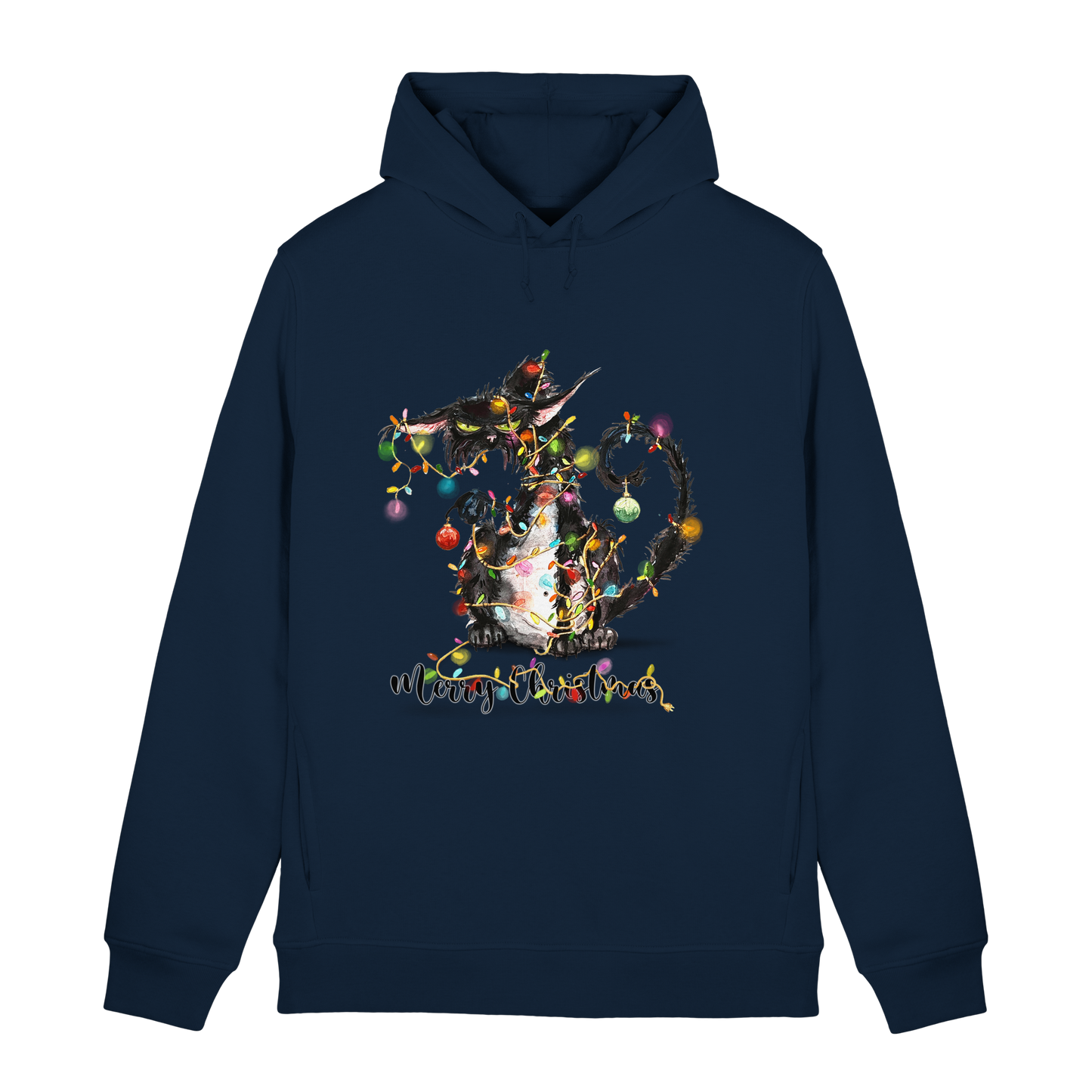 F*U-Cat - Merry Christmas - Organic Hoodie B&C