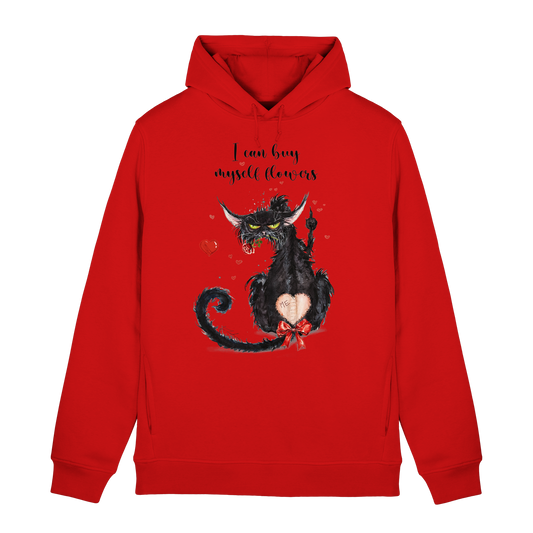 Feministische Valentins - F**U-Cat  - Organic Hoodie B&C