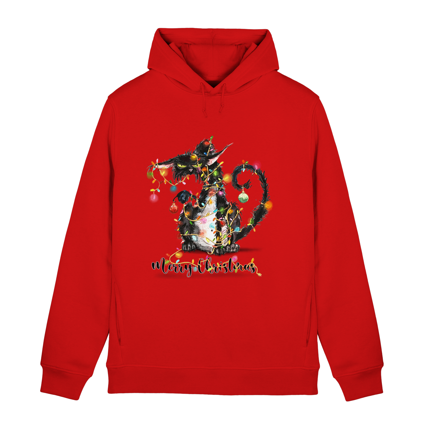F*U-Cat - Merry Christmas - Organic Hoodie B&C