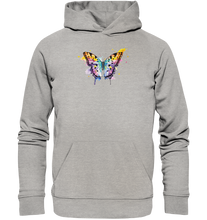 Lade das Bild in den Galerie-Viewer, Bunter Schmetterling - Organic Hoodie
