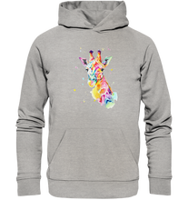 Lade das Bild in den Galerie-Viewer, Bunte Giraffe - Organic Hoodie
