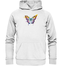 Lade das Bild in den Galerie-Viewer, Bunter Schmetterling - Organic Hoodie
