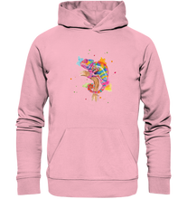 Lade das Bild in den Galerie-Viewer, Buntes Chamäleon  - Organic Hoodie
