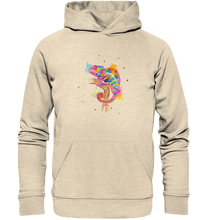 Lade das Bild in den Galerie-Viewer, Buntes Chamäleon  - Organic Hoodie
