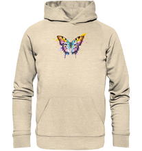 Lade das Bild in den Galerie-Viewer, Bunter Schmetterling - Organic Hoodie
