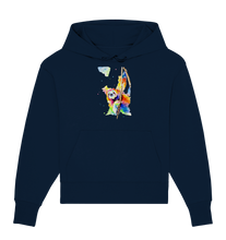 Lade das Bild in den Galerie-Viewer, Buntes Faultier - Organic Oversize Hoodie
