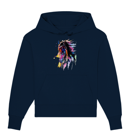 Schwarzes Pferd - Organic Oversize Hoodie