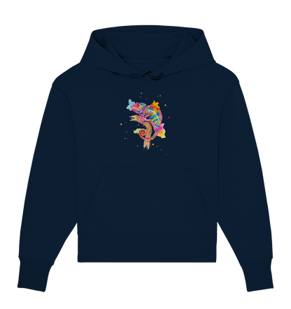 Buntes Chamäleon  - Organic Oversize Hoodie