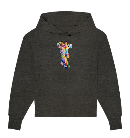 Motiv farbenfrohe Giraffe - Organic Oversize Hoodie