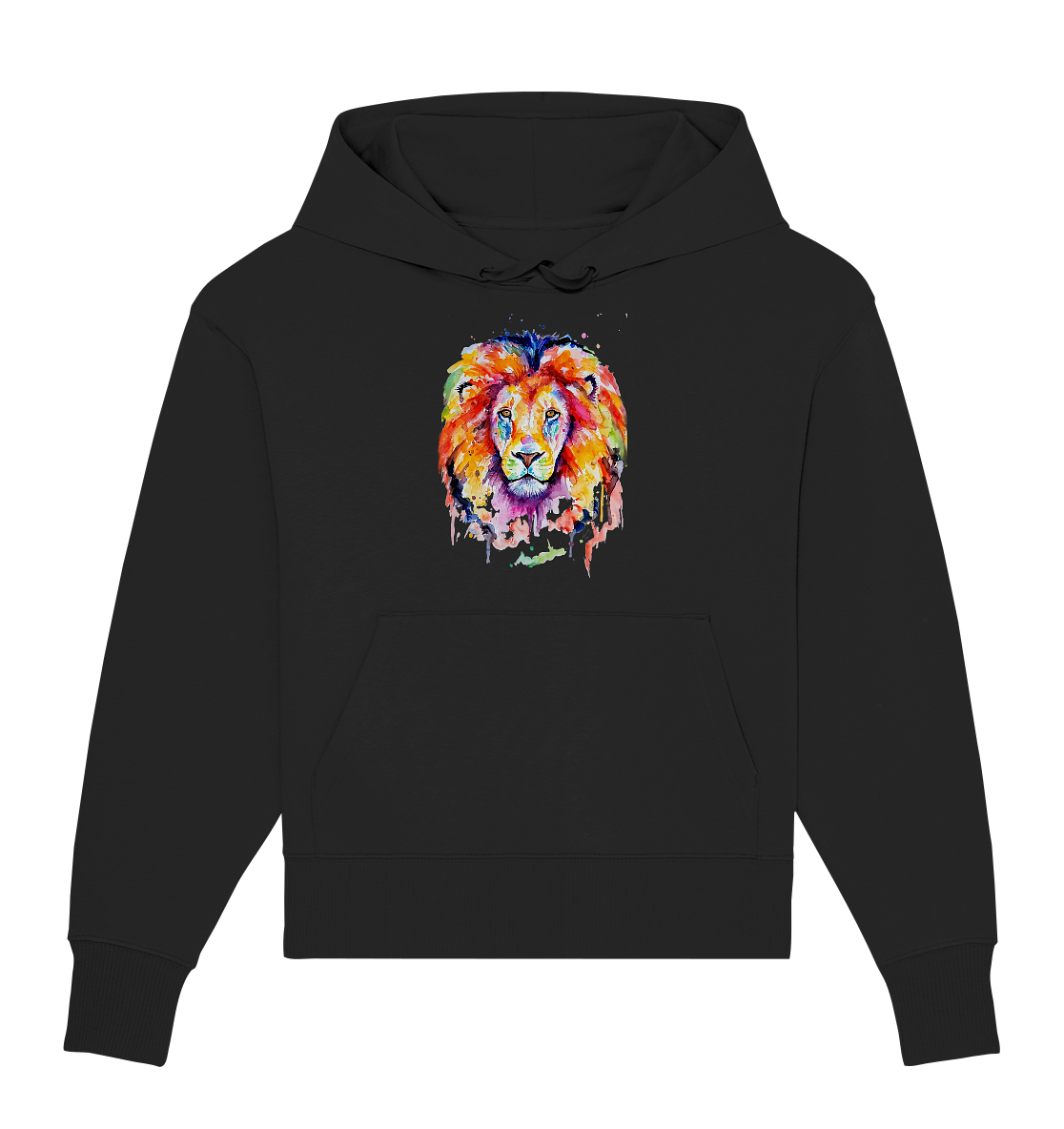 Bunter Löwe - Organic Oversize Hoodie