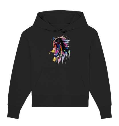 Schwarzes Pferd - Organic Oversize Hoodie