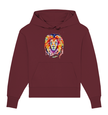 Bunter Löwe - Organic Oversize Hoodie