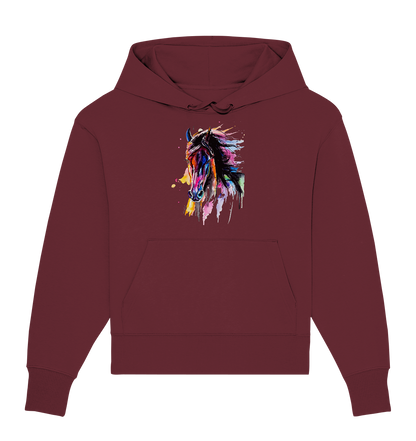 Schwarzes Pferd - Organic Oversize Hoodie
