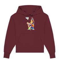 Lade das Bild in den Galerie-Viewer, Buntes Faultier - Organic Oversize Hoodie
