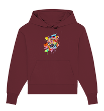 Lade das Bild in den Galerie-Viewer, Bunter Leopard  - Organic Oversize Hoodie
