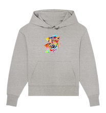 Lade das Bild in den Galerie-Viewer, Bunter Leopard  - Organic Oversize Hoodie
