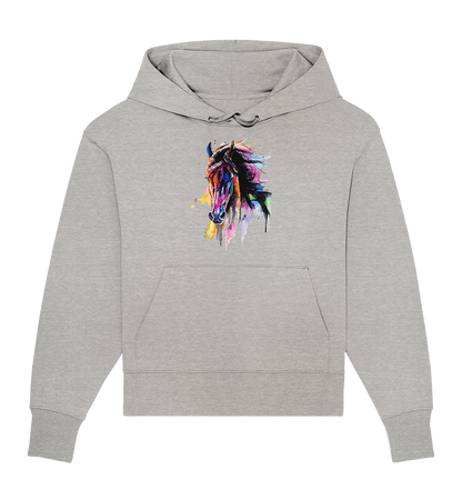 Schwarzes Pferd - Organic Oversize Hoodie