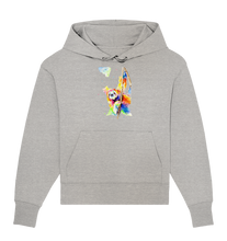 Lade das Bild in den Galerie-Viewer, Buntes Faultier - Organic Oversize Hoodie
