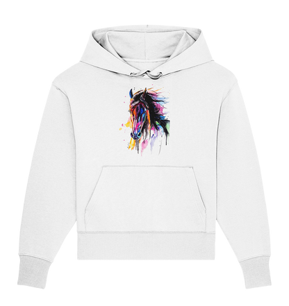 Schwarzes Pferd - Organic Oversize Hoodie