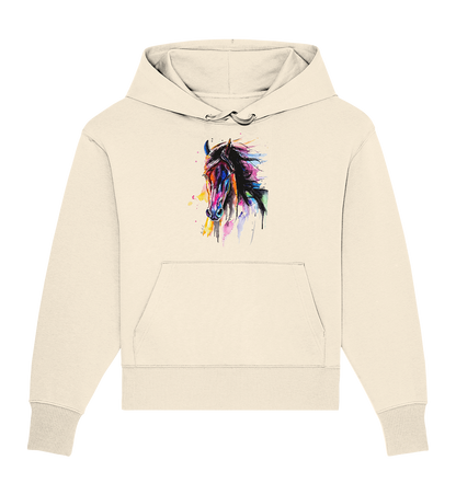 Schwarzes Pferd - Organic Oversize Hoodie
