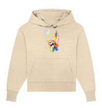 Lade das Bild in den Galerie-Viewer, Buntes Faultier - Organic Oversize Hoodie
